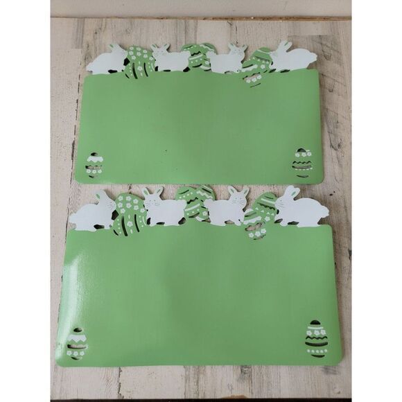 Green foam Easter placemat egg set home decor - Picture 1 of 9